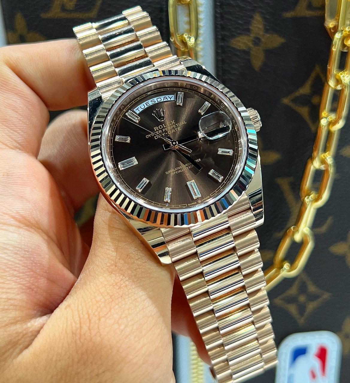 Rolex chocolate brown